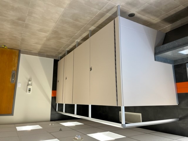 Bathroom stall after renovation