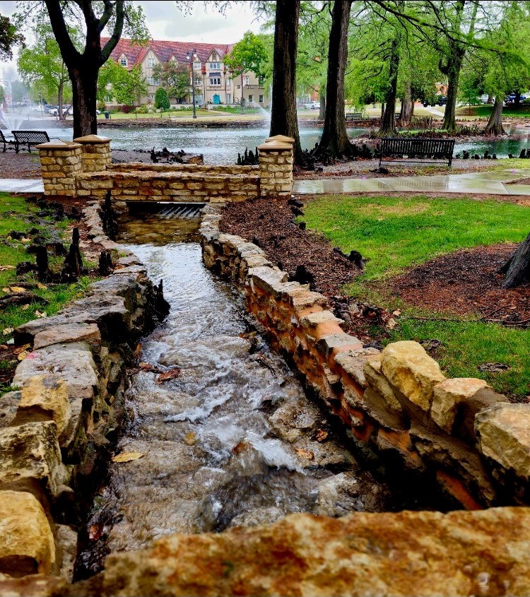 Theta Pond spillway